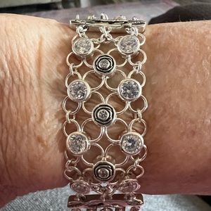 Silpada sterling silver and cubic zirconia bracelet.